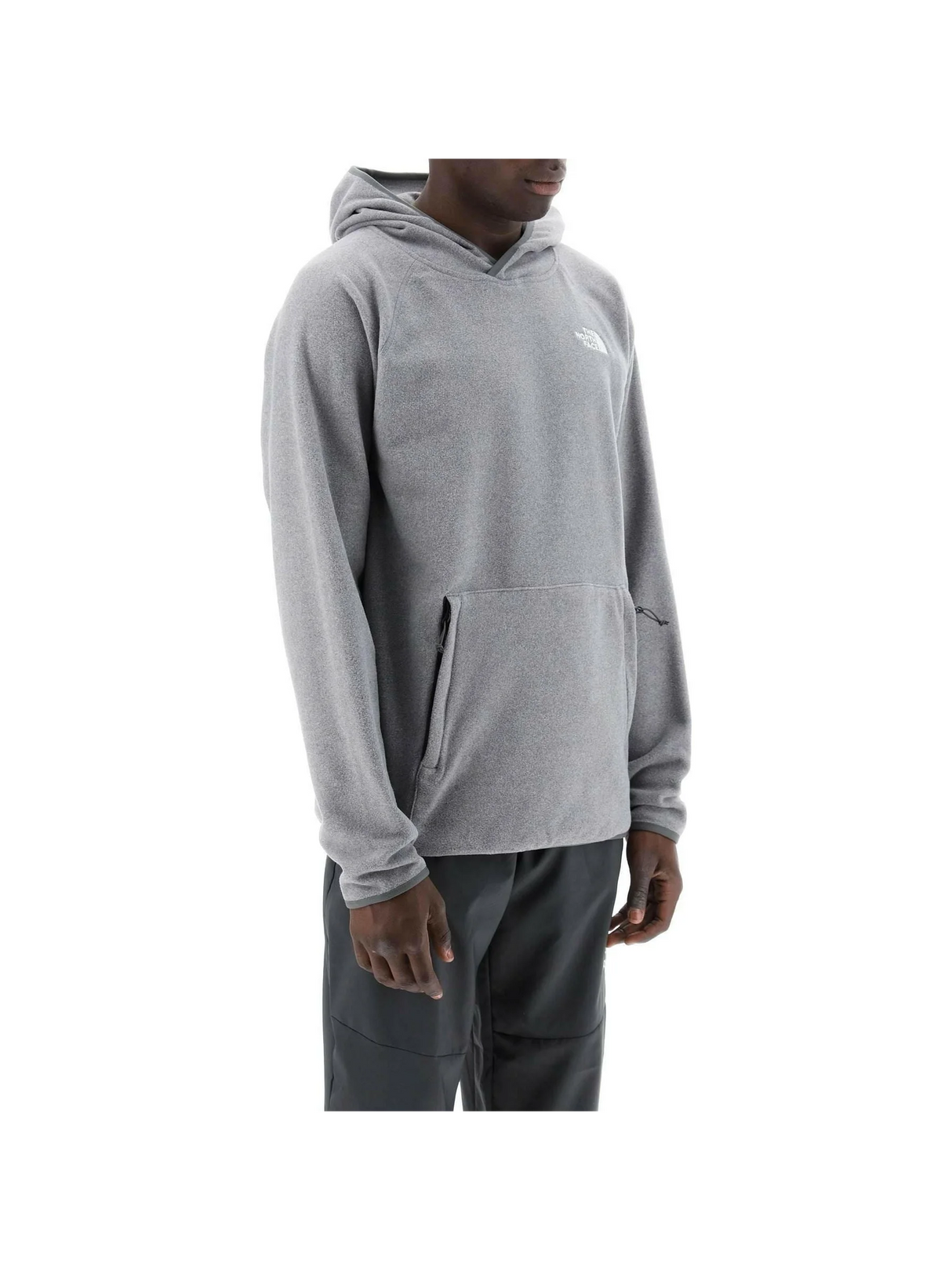 Medium Gray 100 Glacier Fleece Hoodie THE NORTH FACE JOHN JULIA.