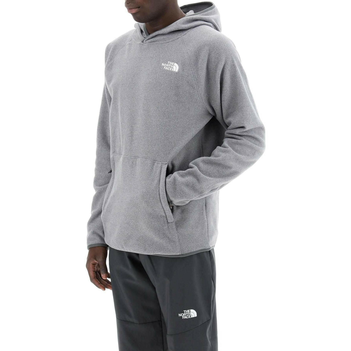 Medium Gray 100 Glacier Fleece Hoodie THE NORTH FACE JOHN JULIA.