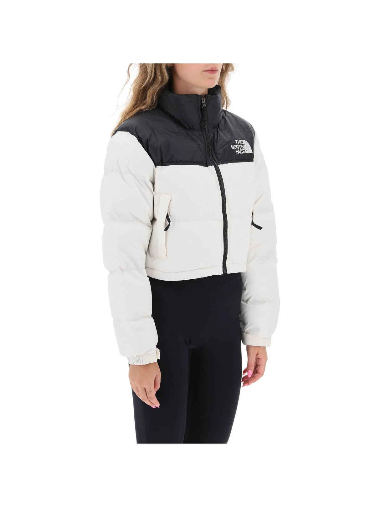 Recycled Ripstop Nylon ’Nuptse’ Cropped Down Jacket - Women > Clothing > Outerwear > Puffer jackets