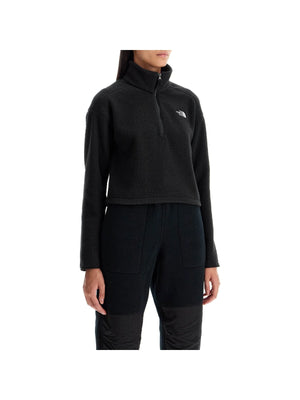 Sherpa Fleece Cropped Sweatshirt In