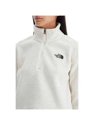 Sherpa Fleece Cropped Sweatshirt In