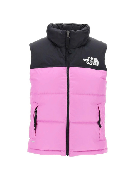 Violet Crocus 1996 Retro Nuptse Recycled Nylon Vest THE NORTH FACE JOHN JULIA.