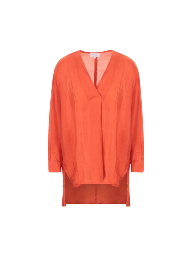 Loose-fit Silk Blouse-THE ROSE-JOHN JULIA