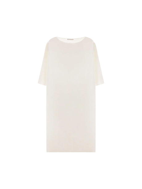 Abasi Wool Silk Midi Dress-THE ROW-JOHN JULIA