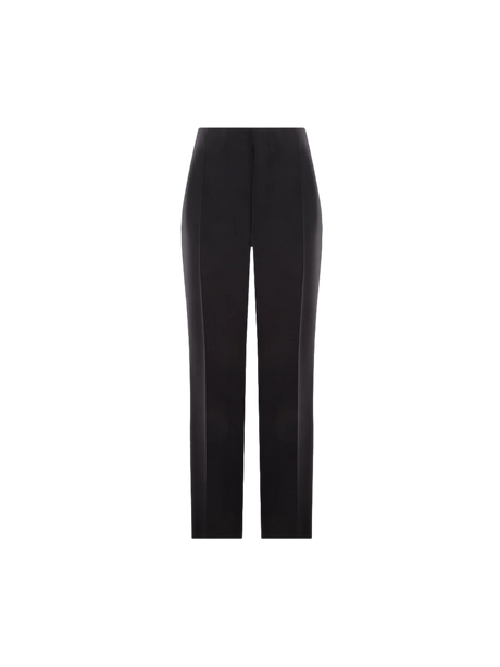 Hector Tuxedo Wool Silk Pants-The Row-JOHN JULIA