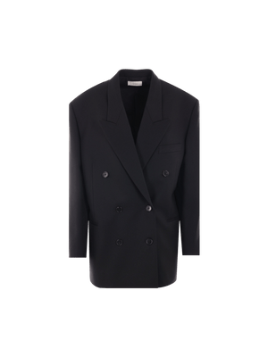 Oversize Wool Jacket-THE ROW-JOHN JULIA