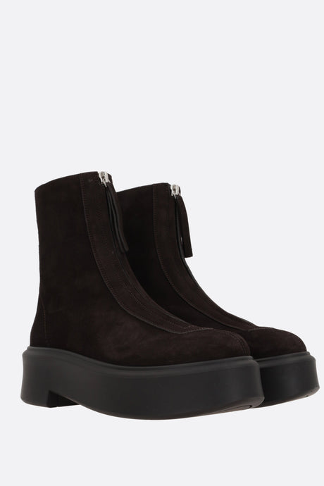 Suede Zipped Boots