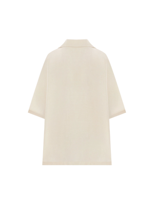 Wen Wool, Silk and Linen Oversize Blouse-THE ROW-JOHN JULIA