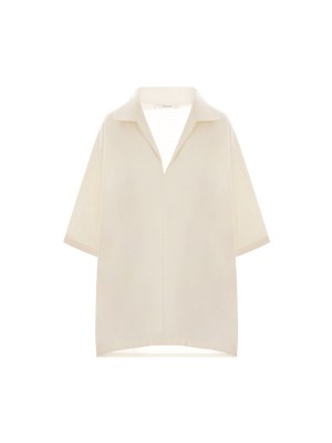 Wen Wool, Silk and Linen Oversize Blouse-THE ROW-JOHN JULIA