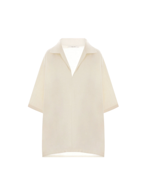 Wen Wool, Silk and Linen Oversize Blouse-THE ROW-JOHN JULIA