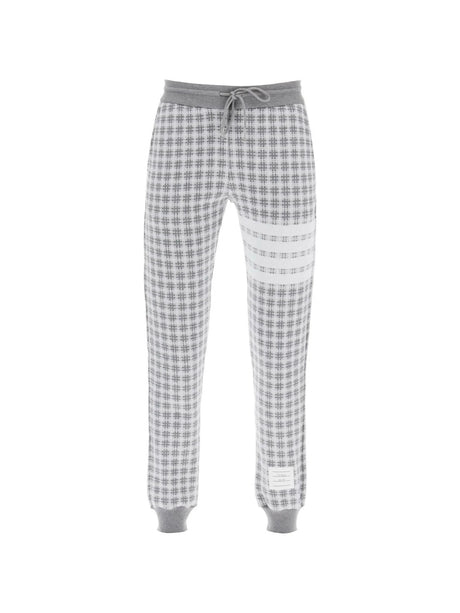 4-Bar Joggers In Check Knit THOM BROWNE JOHN JULIA.