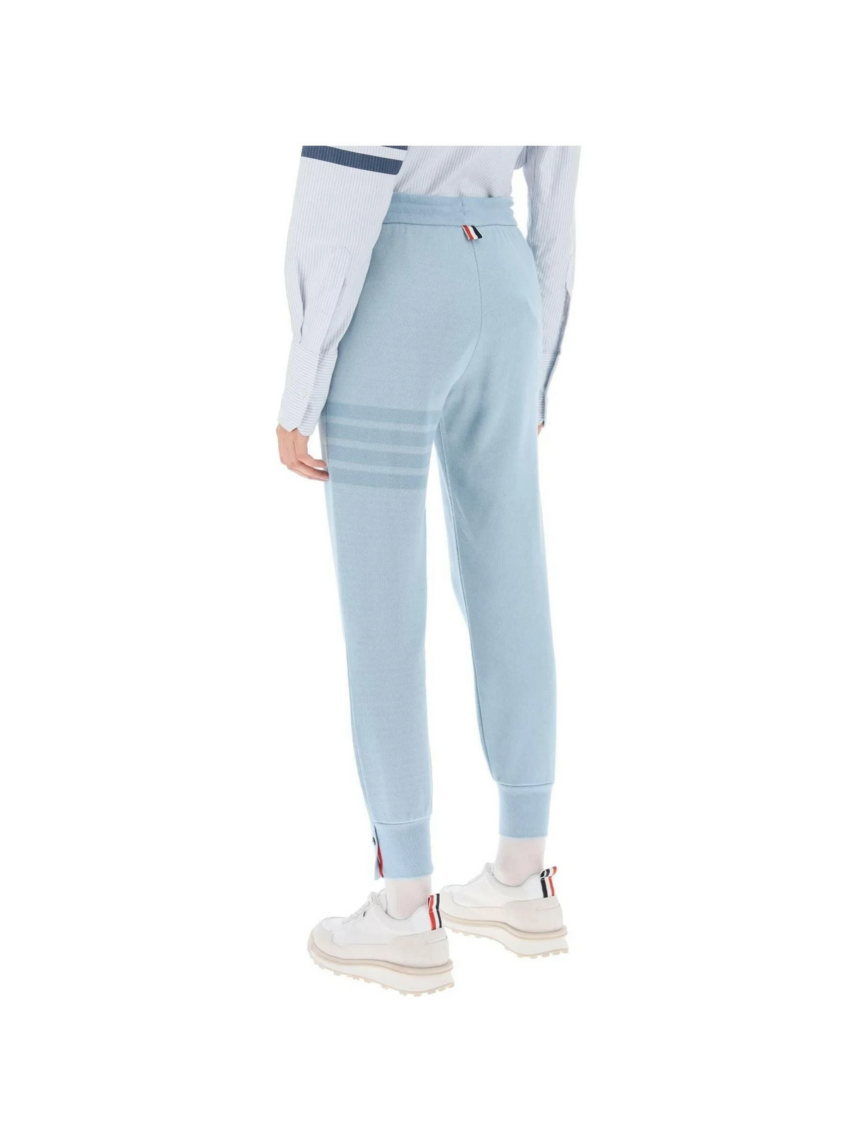 4-Bar Joggers In Cotton Knit THOM BROWNE JOHN JULIA.