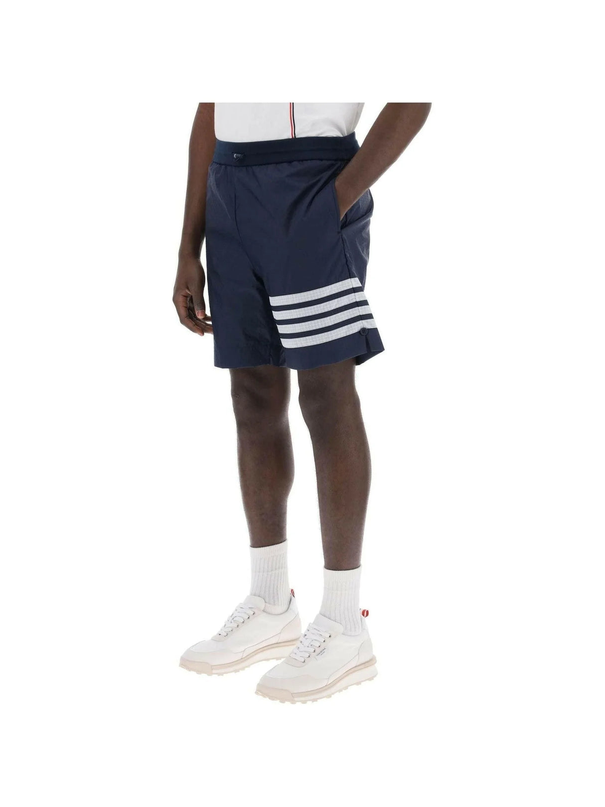 4-Bar Shorts In Ultra Light Ripstop THOM BROWNE JOHN JULIA.