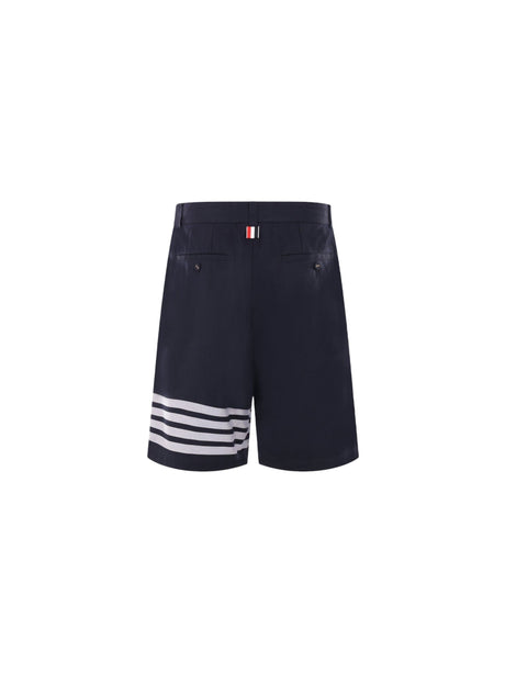 THOM BROWNE-4bar Gabardine Short Pants-JOHN JULIA