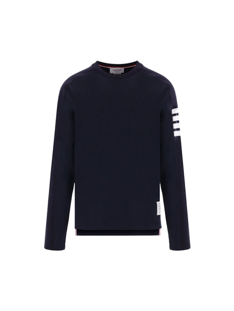 4bar Jersey Long-sleeved T-shirt-THOM BROWNE-JOHN JULIA