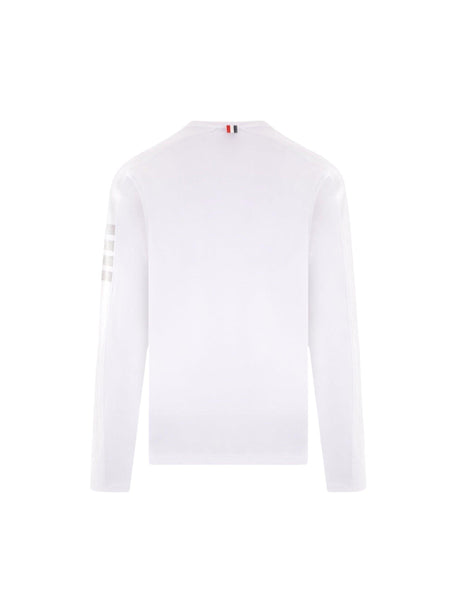 4bar Jersey Long-sleeved T-shirt-THOM BROWNE-JOHN JULIA