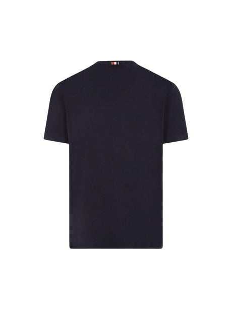 4bar Stretch Wool T-shirt-THOM BROWNE-JOHN JULIA