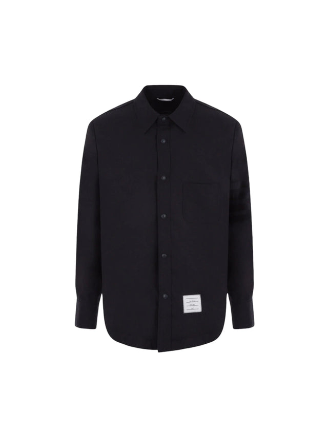 4bar Wool Overshirt-THOM BROWNE-JOHN JULIA