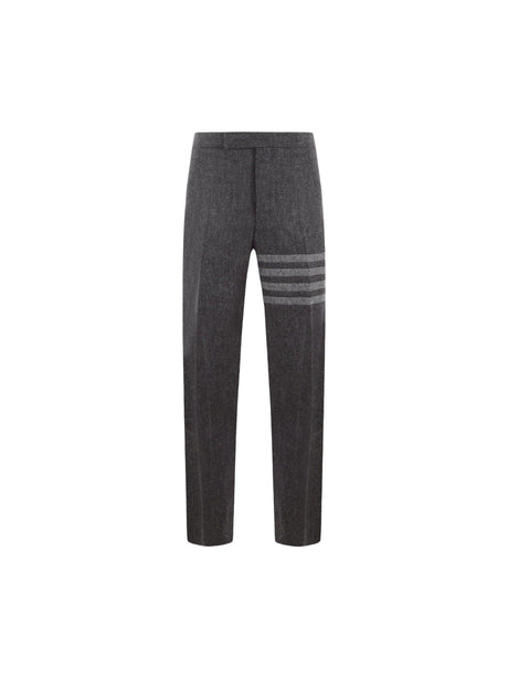 4bar Wool Straight-leg Pants-THOM BROWNE-JOHN JULIA