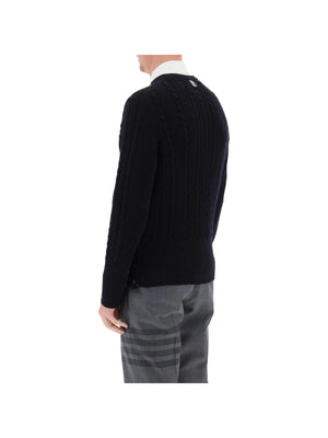 Cable Wool Sweater - Men > Clothing > Knitwear > Pullovers