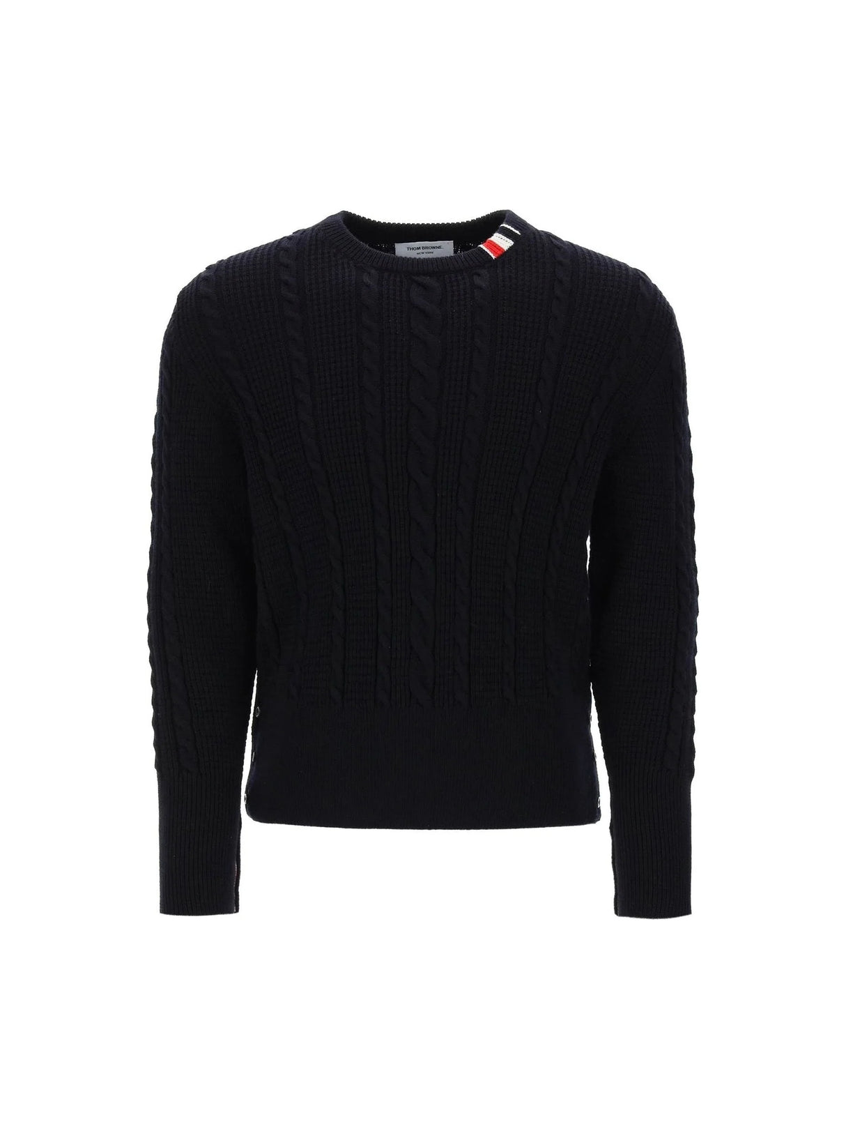 Cable Wool Sweater - 000 - Men > Clothing > Knitwear > Pullovers