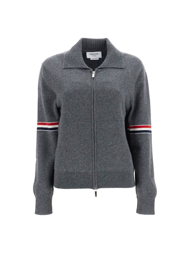 THOM BROWNE-Cashmere Cardigan-JOHN JULIA