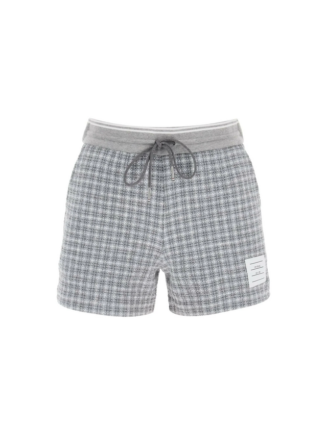 Check Tweed Sweatshorts THOM BROWNE JOHN JULIA.