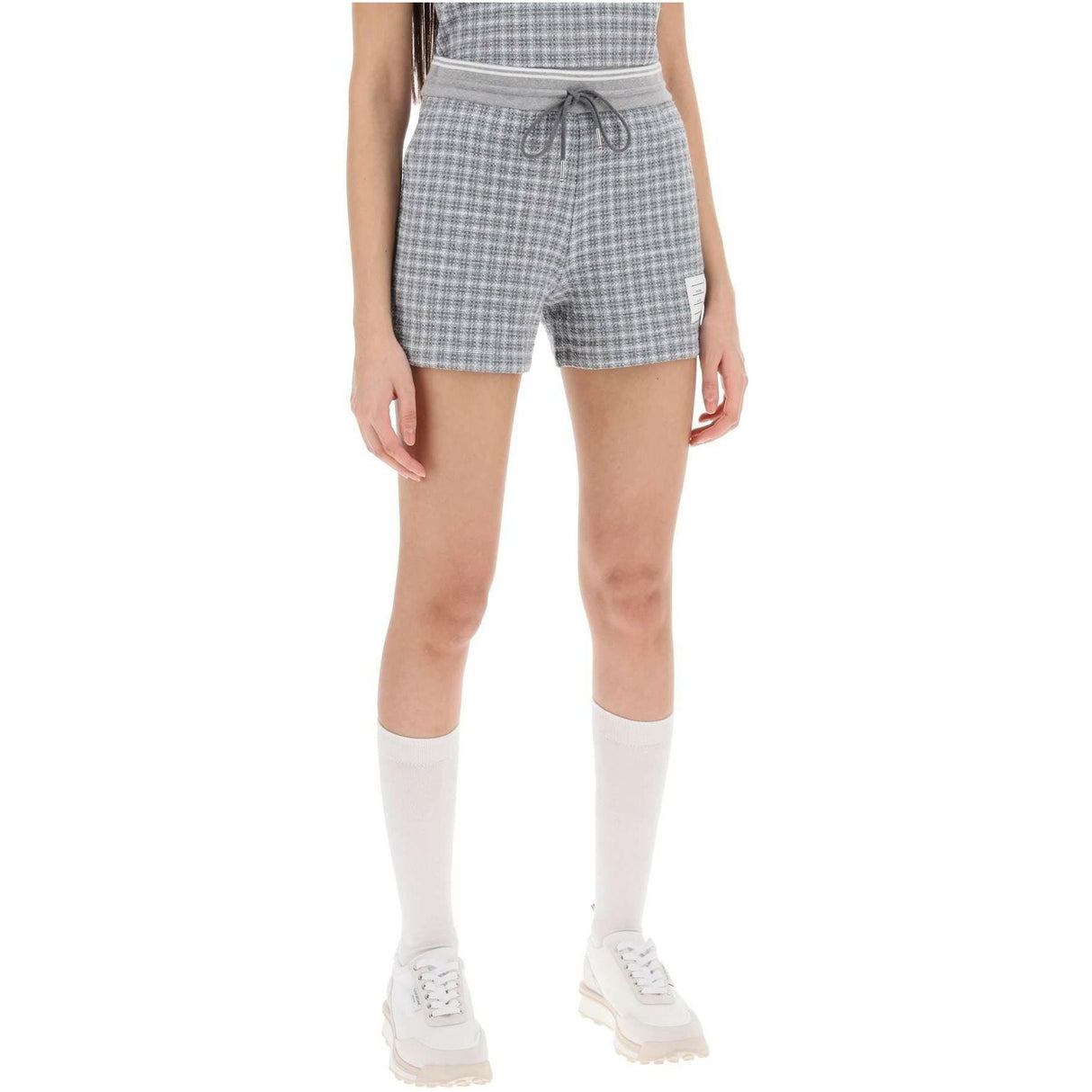 Check Tweed Sweatshorts THOM BROWNE JOHN JULIA.