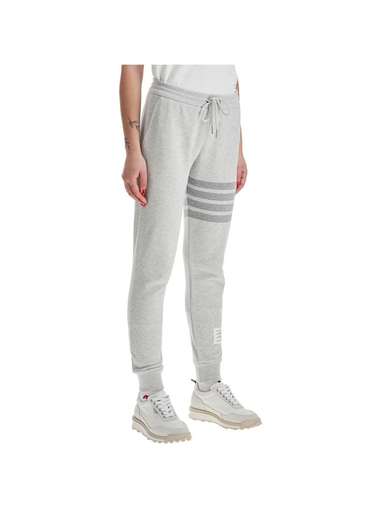 Classic Loopback 4-Bar Cotton Sweatpants.