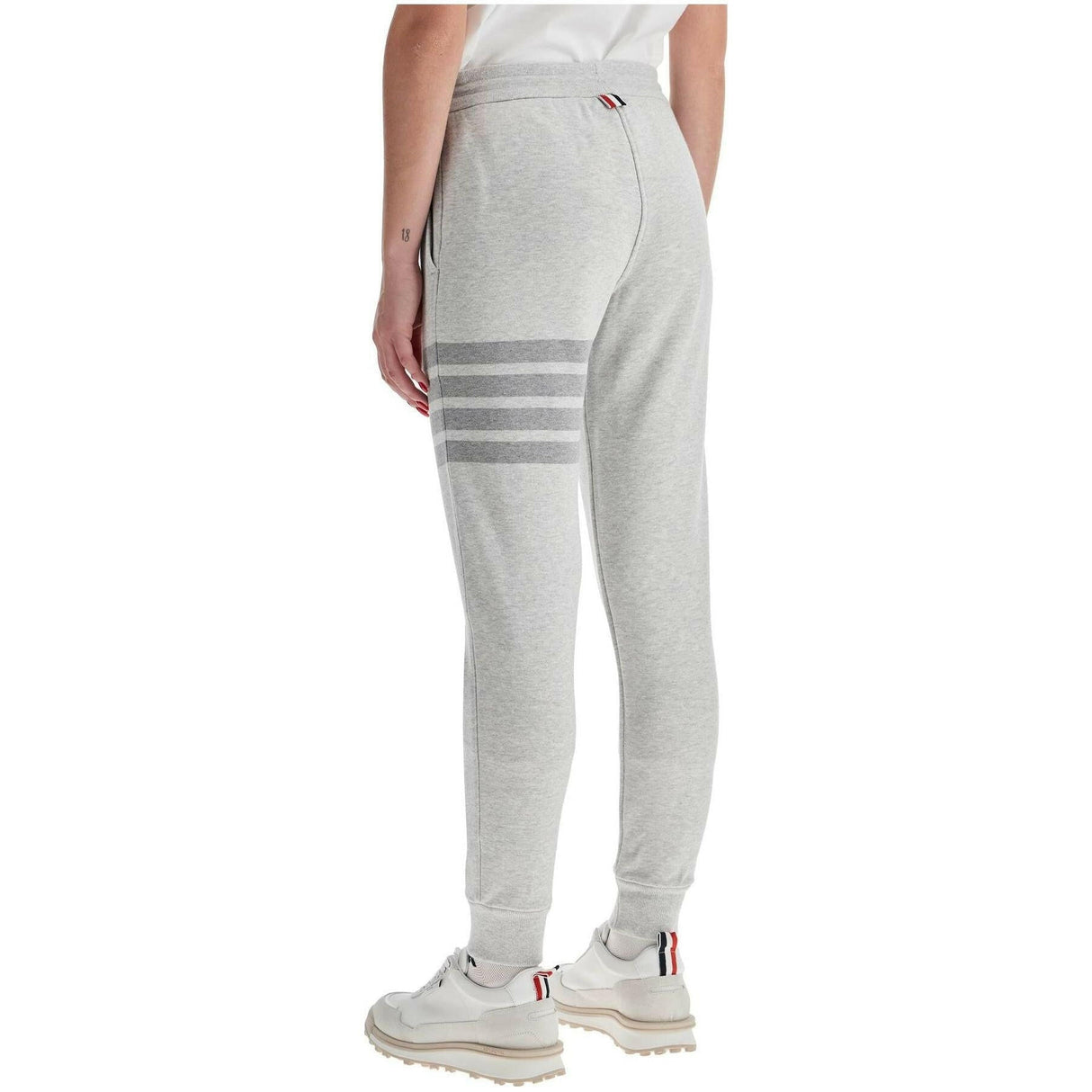 Classic Loopback 4-Bar Cotton Sweatpants.