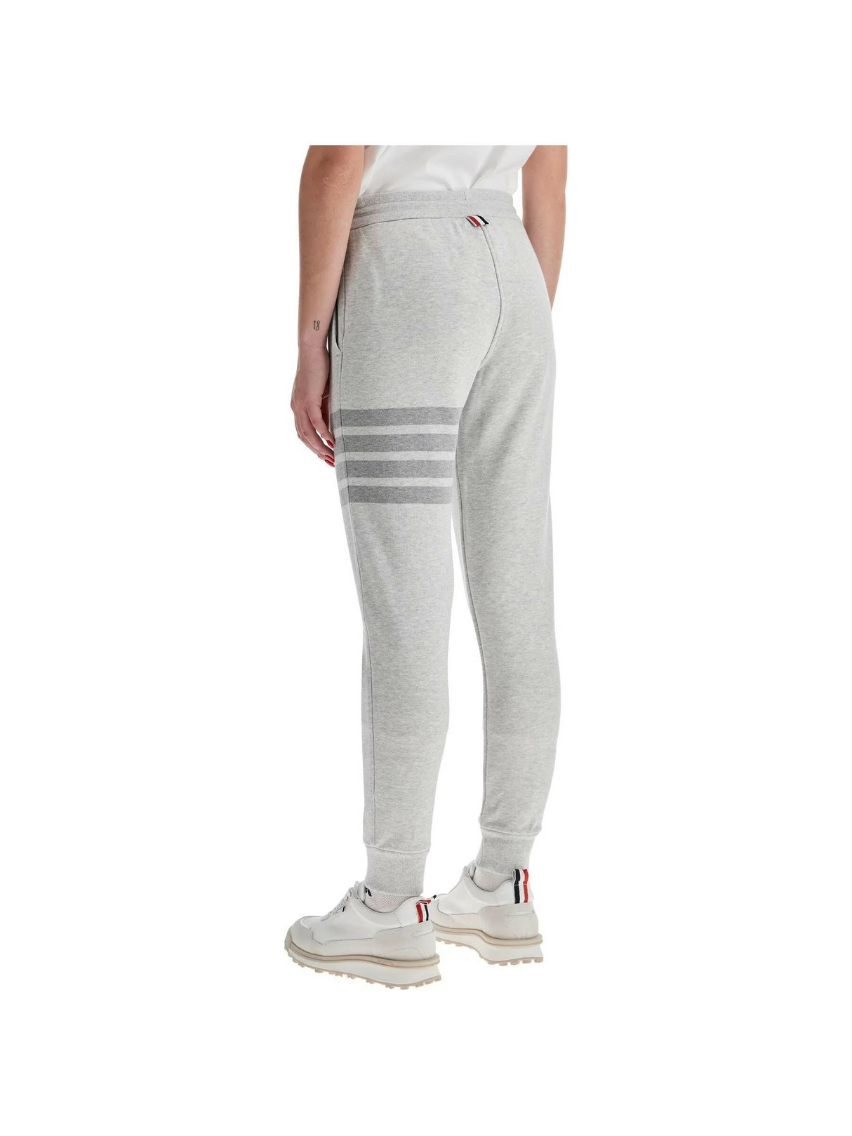 Classic Loopback 4-Bar Cotton Sweatpants.