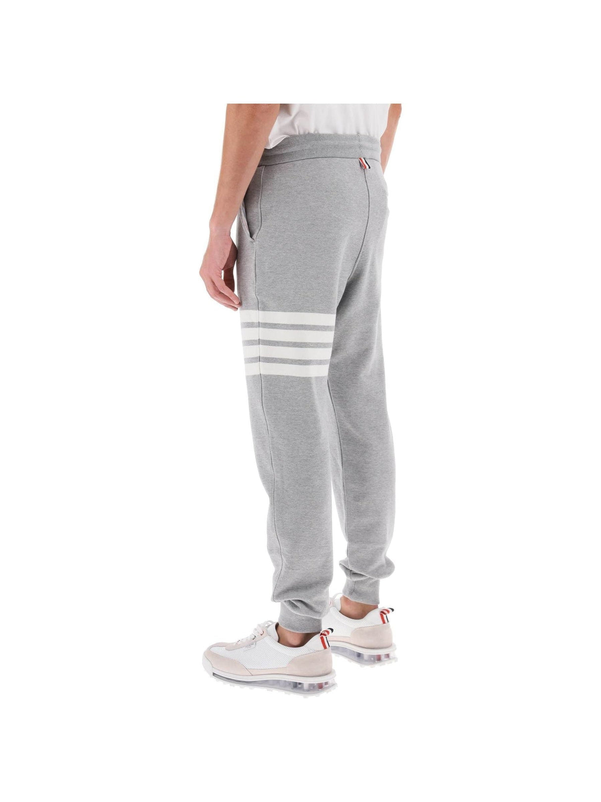 THOM BROWNE-Classic Loopback 4-Bar Sweatpants -JOHN JULIA.