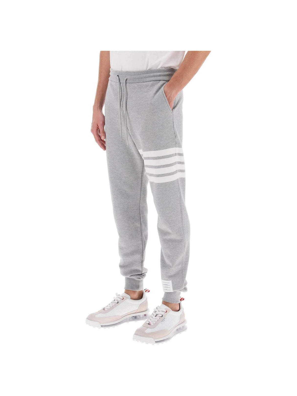 THOM BROWNE-Classic Loopback 4-Bar Sweatpants -JOHN JULIA.