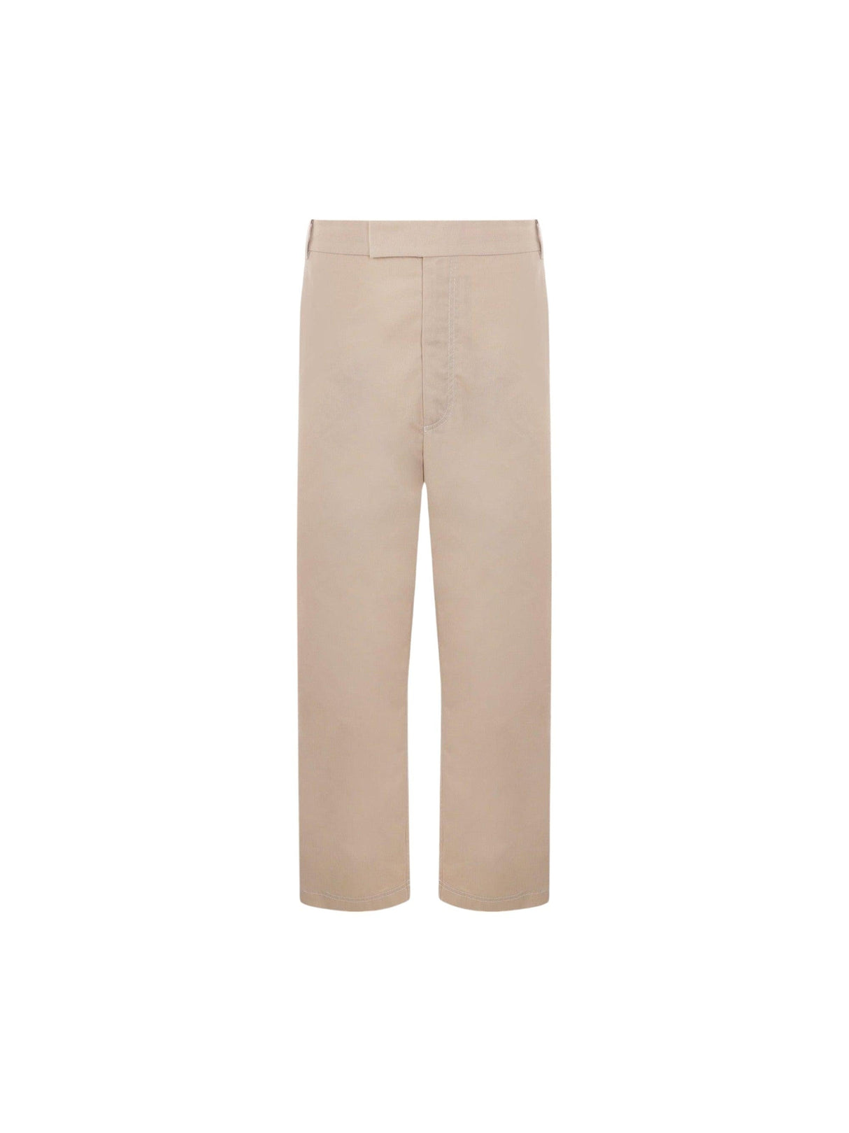 Cotton Blend Straight-leg Pants-THOM BROWNE-JOHN JULIA