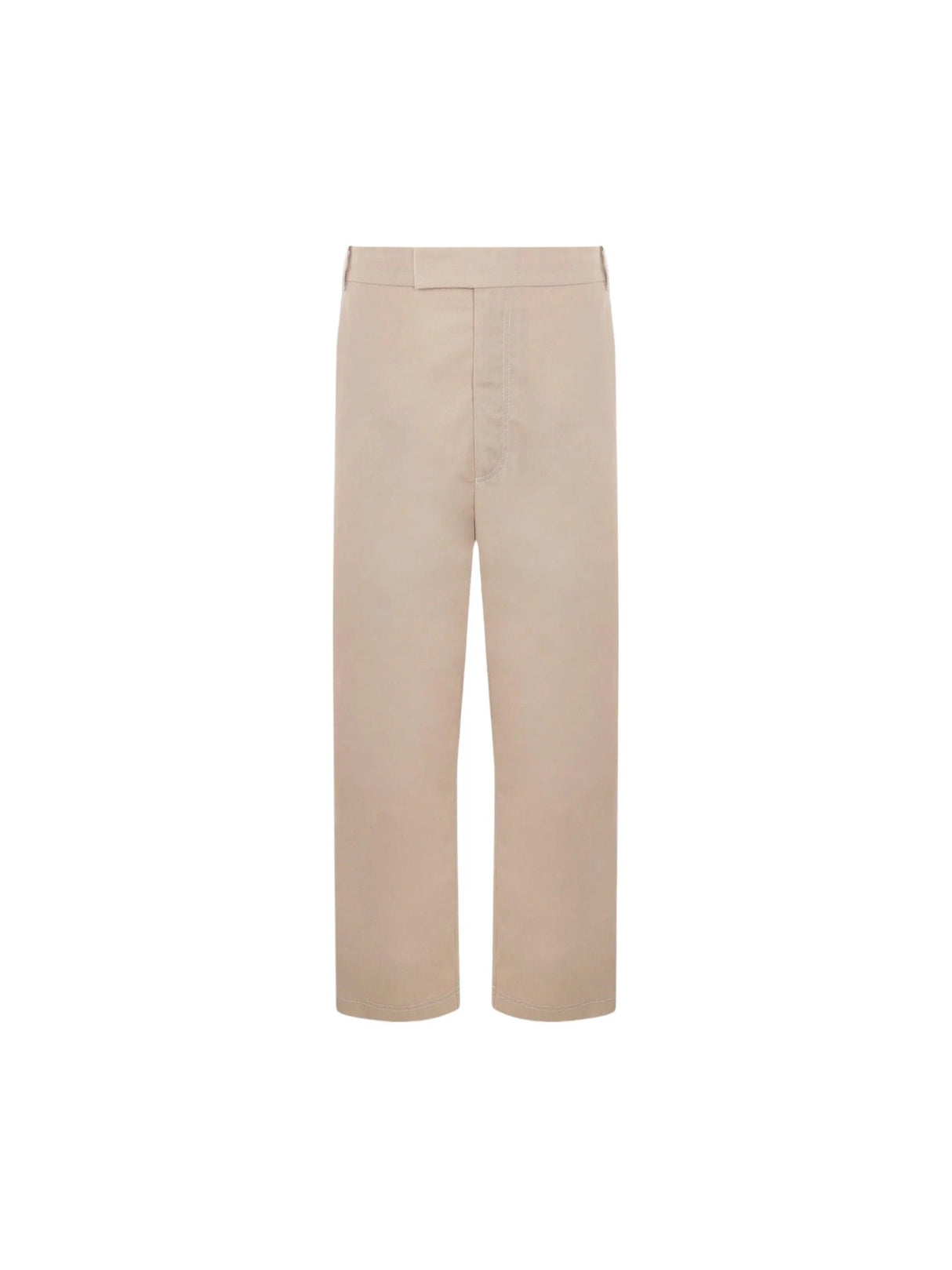 Cotton Blend Straight-leg Pants-THOM BROWNE-JOHN JULIA