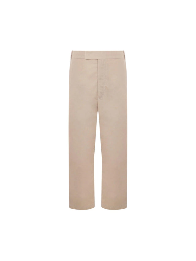 Cotton Blend Straight-leg Pants-THOM BROWNE-JOHN JULIA