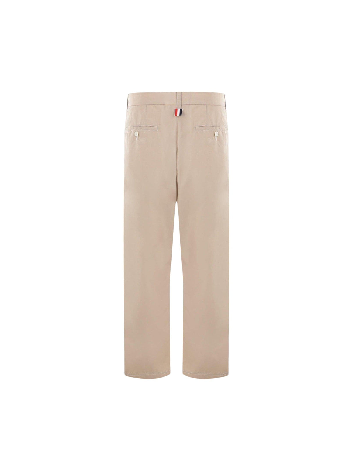 Cotton Blend Straight-leg Pants-THOM BROWNE-JOHN JULIA