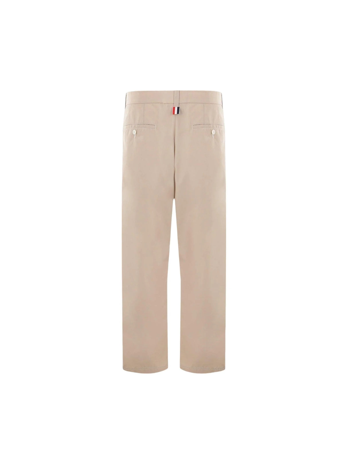 Cotton Blend Straight-leg Pants-THOM BROWNE-JOHN JULIA