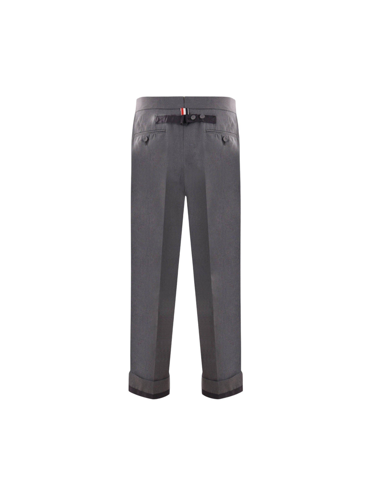 Cotton Blend Straight-leg Pants-THOM BROWNE-JOHN JULIA