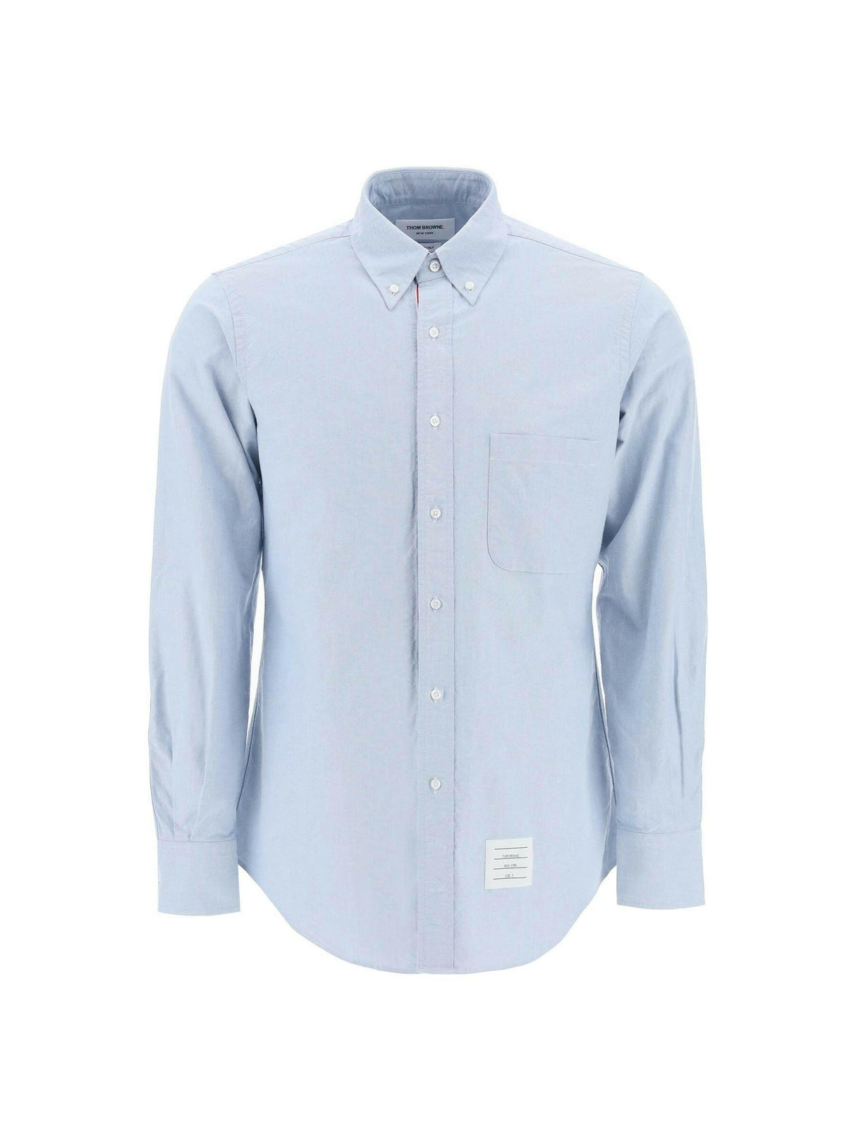 Cotton Oxford Grosgrain Placket Shirt.