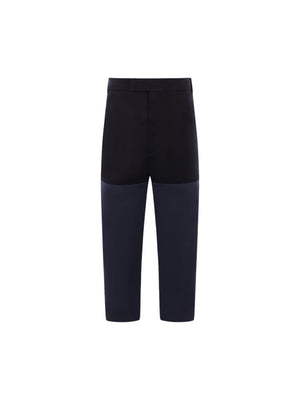 Cotton Patchwork Pants-THOM BROWNE-JOHN JULIA