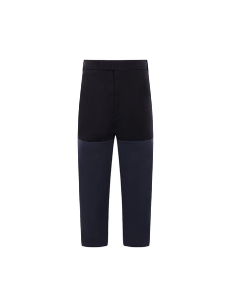 Cotton Patchwork Pants-THOM BROWNE-JOHN JULIA