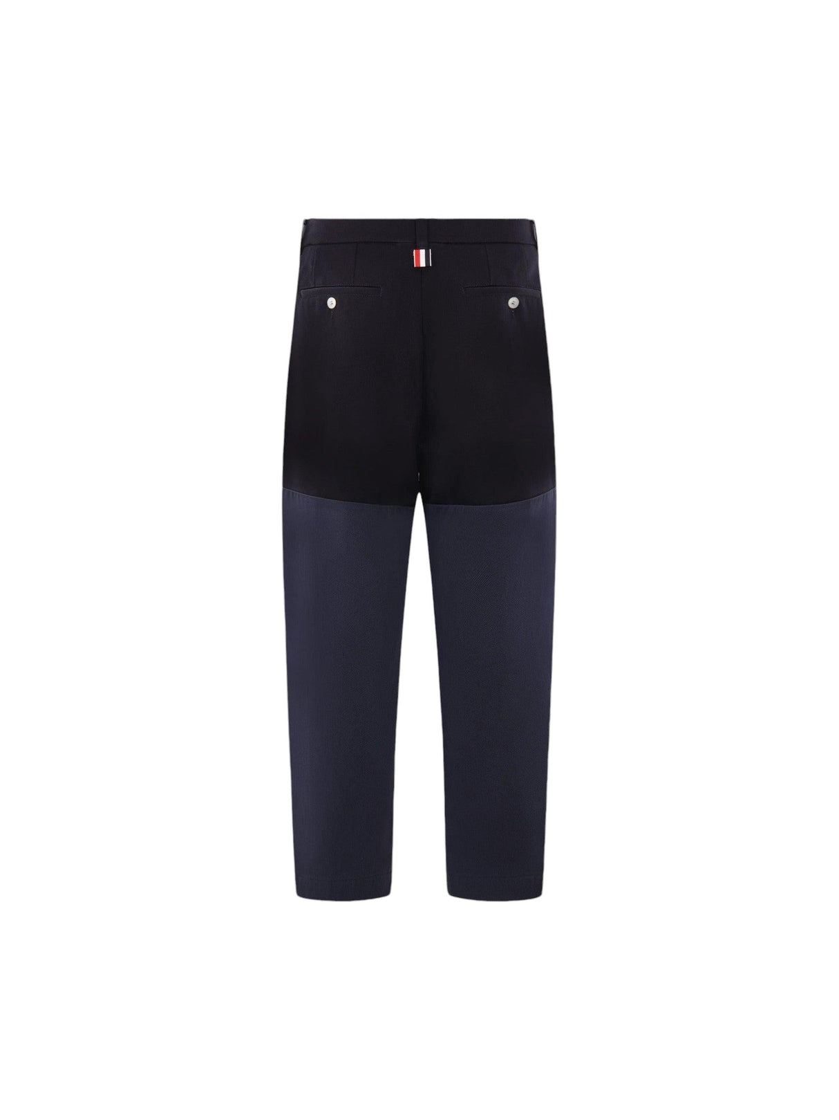 Cotton Patchwork Pants-THOM BROWNE-JOHN JULIA