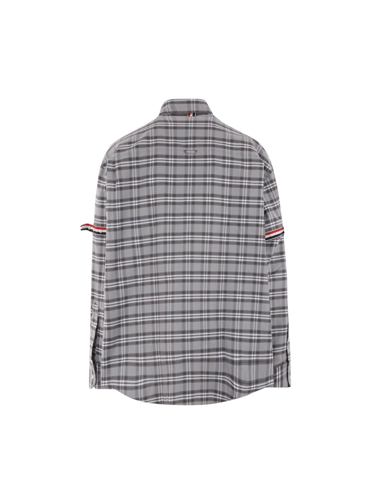 Cotton Twill Oversized Shirt-THOM BROWNE-JOHN JULIA