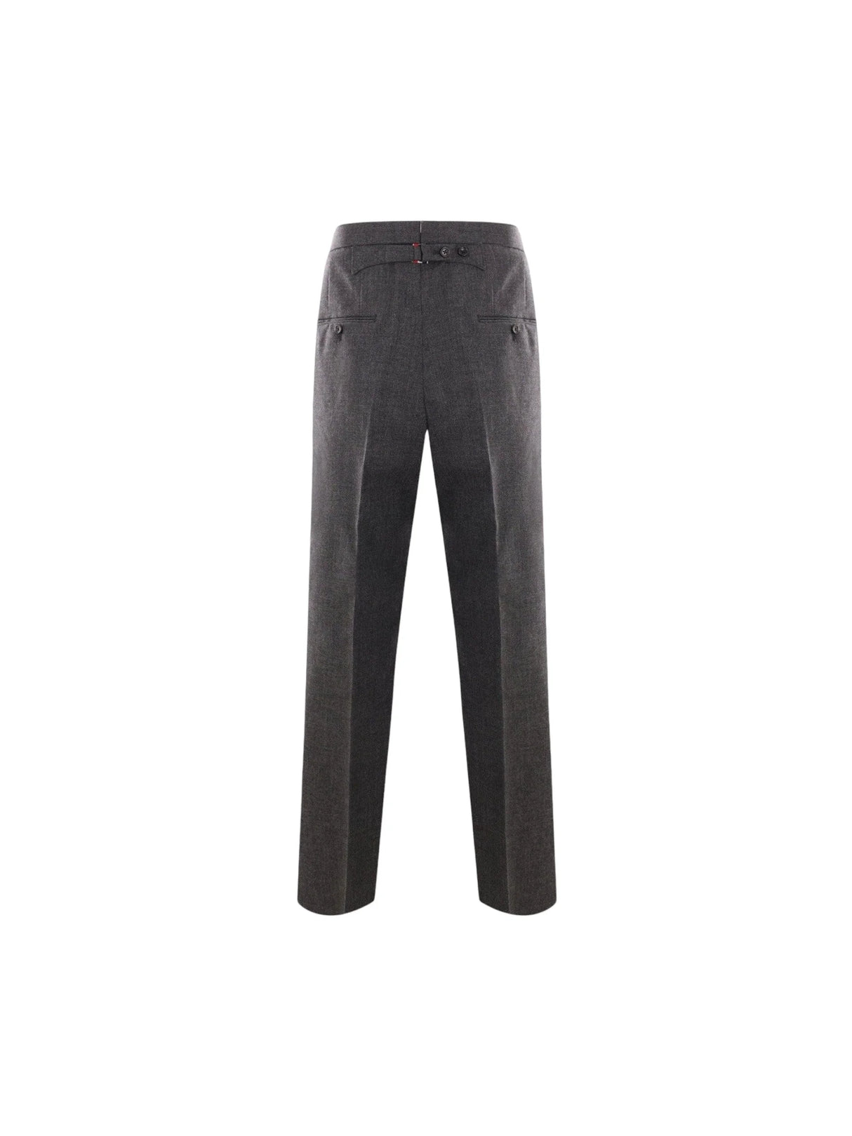 Crispy Wool Wide-leg Trousers-THOM BROWNE-JOHN JULIA