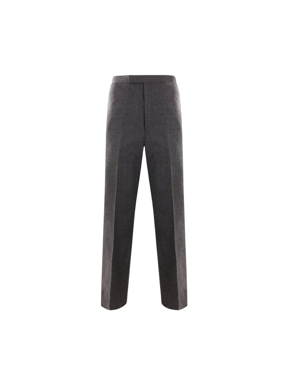 Crispy Wool Wide-leg Trousers-THOM BROWNE-JOHN JULIA