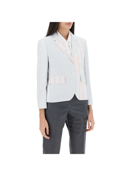 Funmix Striped Oxford Blazer THOM BROWNE JOHN JULIA.