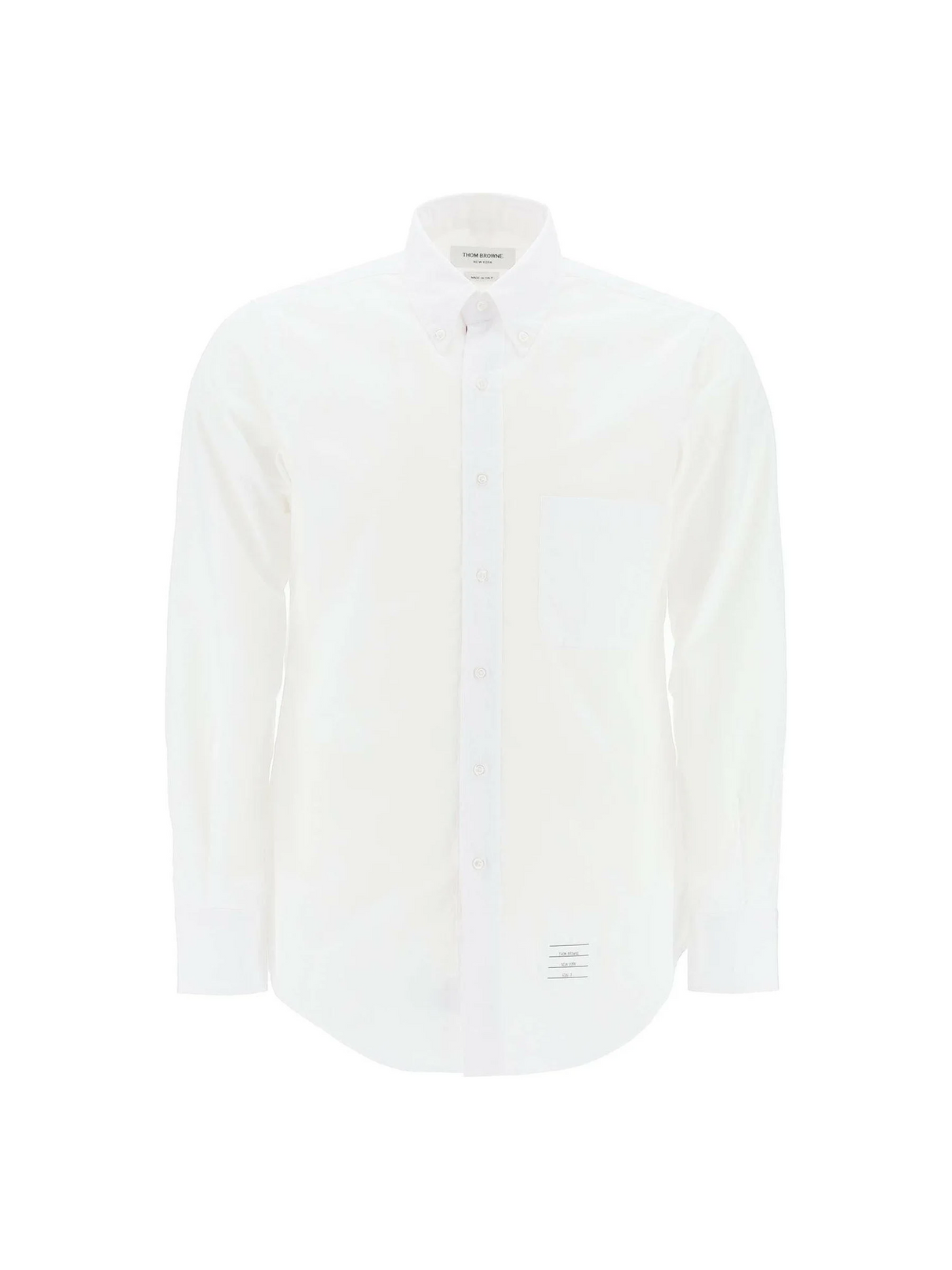 Grosgrain Placket Solid Poplin Shirt.