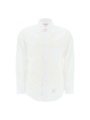 Grosgrain Placket Solid Poplin Shirt.