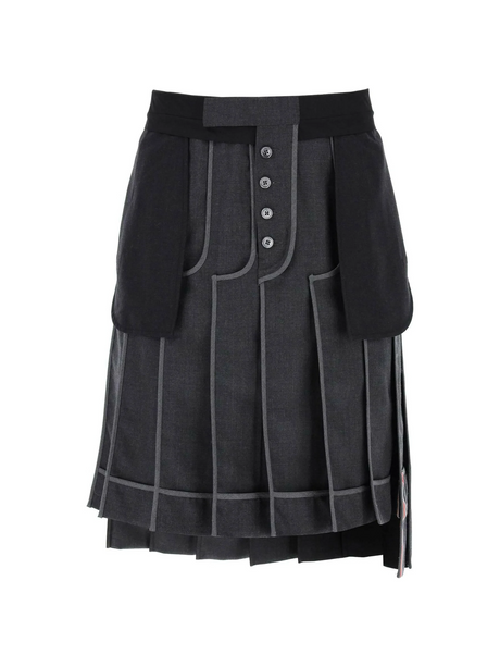 Inside Out Pleated Skirt THOM BROWNE JOHN JULIA.